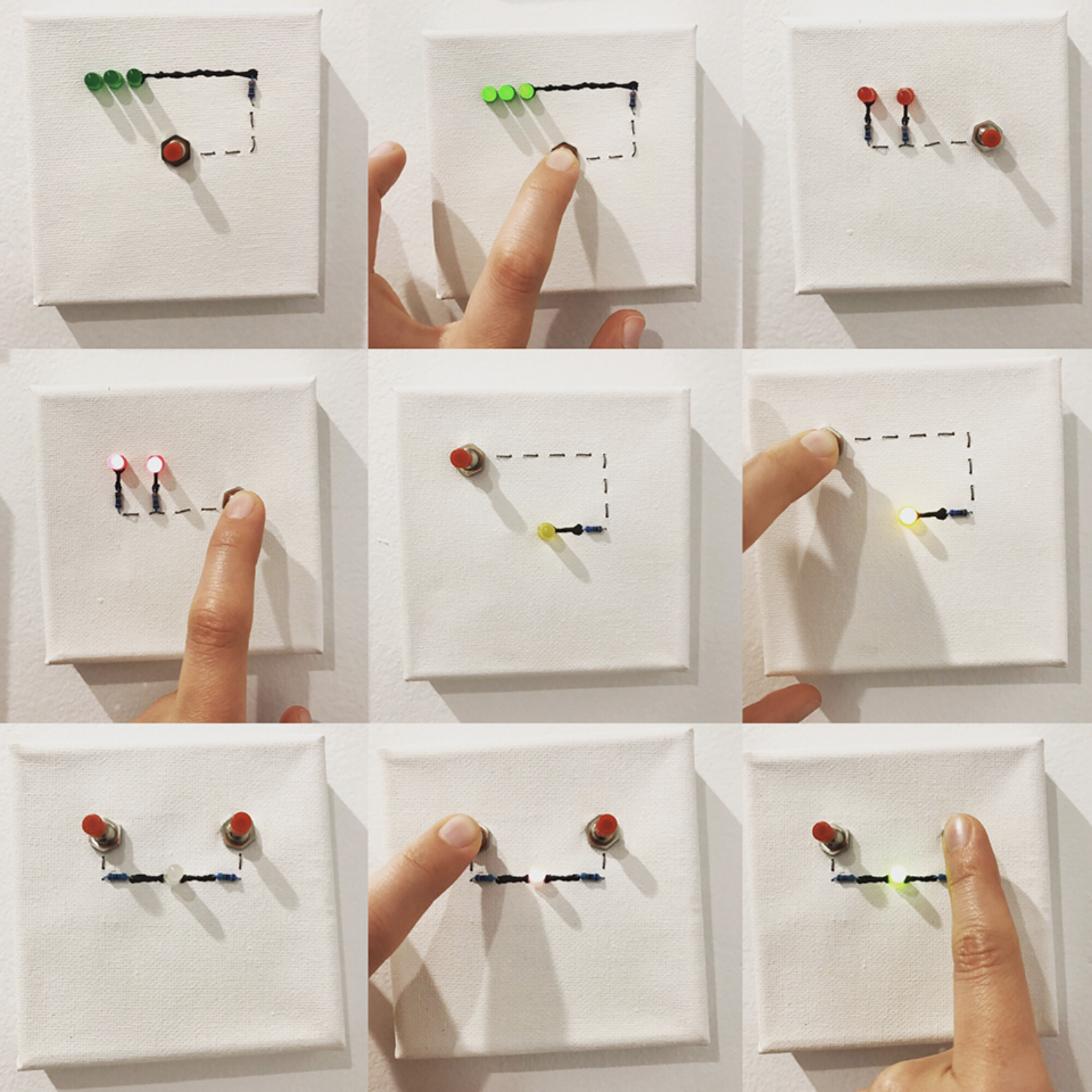 electronics on canvas: still